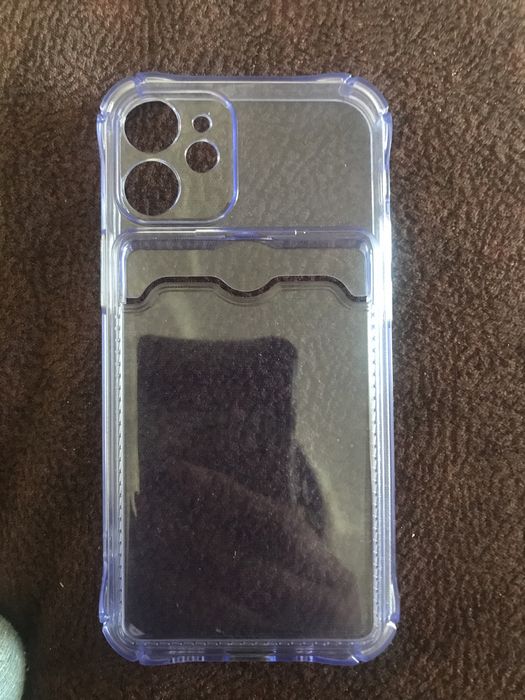 Чехол силиконовый с кармашком для карты