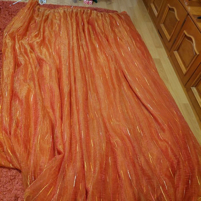 Perdea oranj organza
