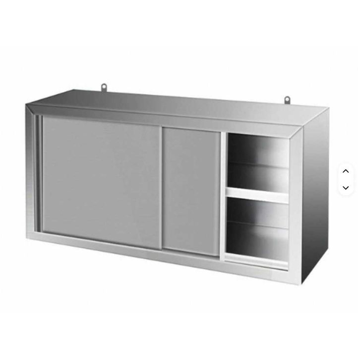 Dulap inox suspendat demontabil cu 2 usi glisante si polita,150x40x60