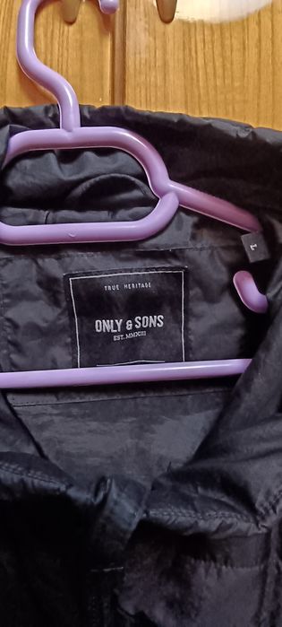 Мъжко черно яке размер L