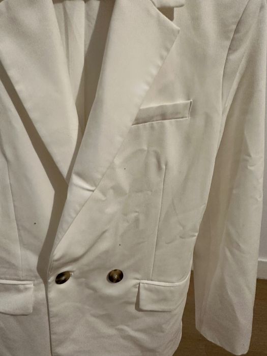 Sacou, damă, Bershka, S, alb