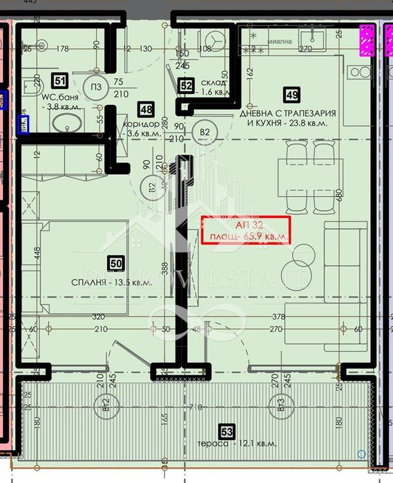 Продава се Двустаен апартамент в Велинград - 78 кв.м за 1144 €/кв.м - Снимка #1