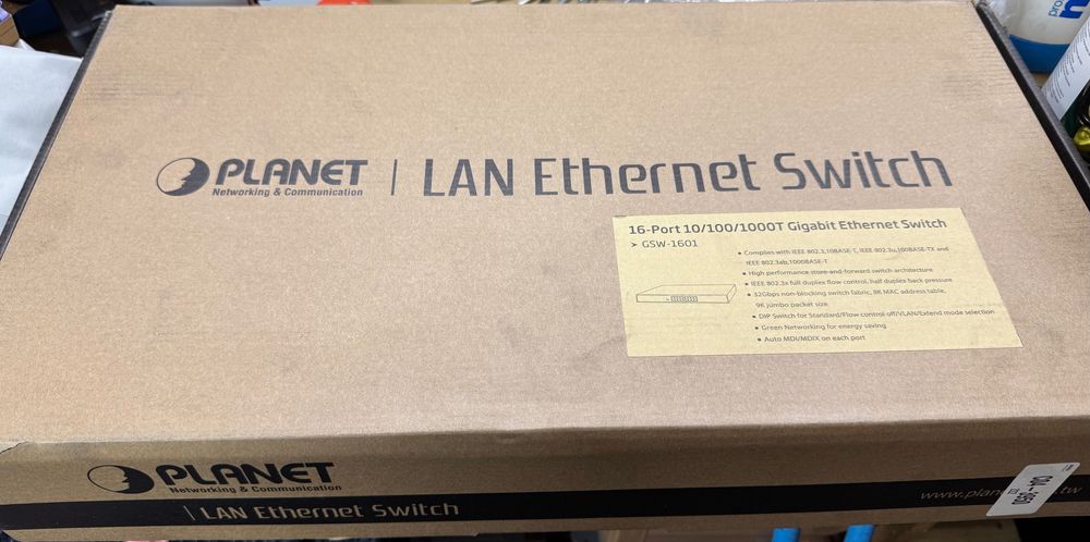 Planet Switch суич 16 портов гигабитов Planet GSW-1601
