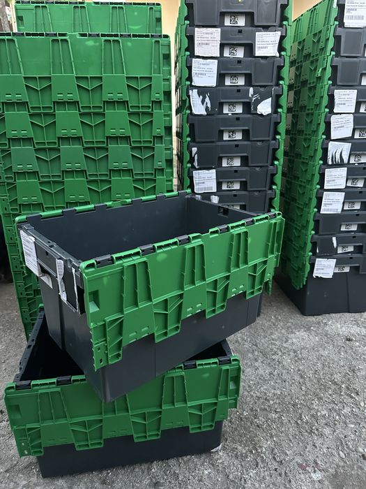 Lazi plastic/cutii plastic cu capac 60x40x37