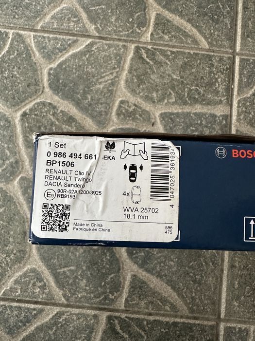 Set placute frana punte fata Bosch 0986494661