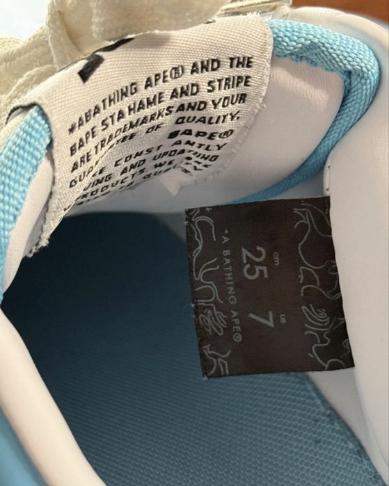 Adidasi BAPE baby blue