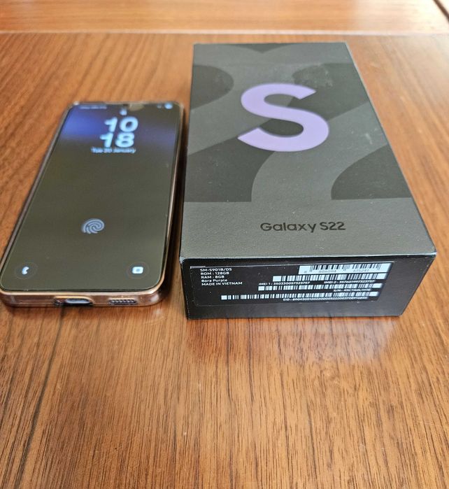 Telefon Samsung Galaxy S22 8GB RAM 128GB 5G Bora Purple; garantie eMag