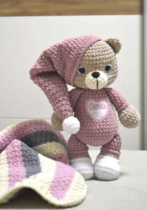 Плетени мечета Мече с пижама