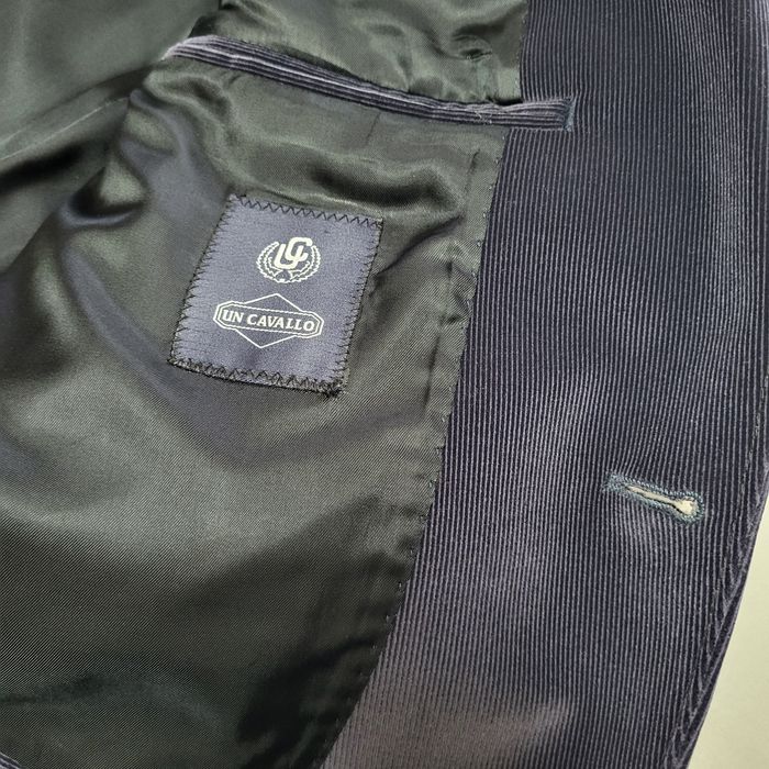 Sacou nou catifea bărbați mărime 46 blue/petrol