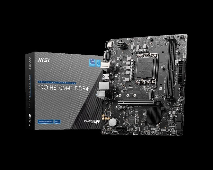 MSI H610M E PRO DDR4 материнка новая