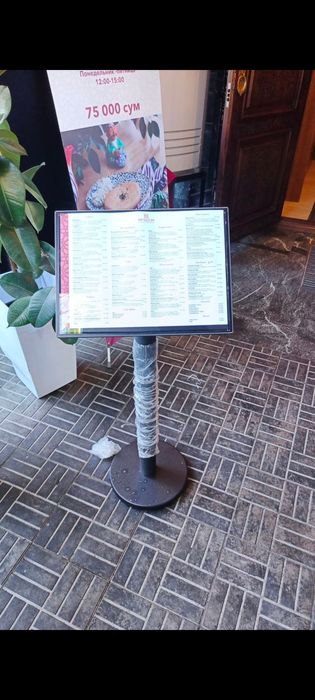 Рекламная стойка ценник табличка ценникодержатели  меню информационные