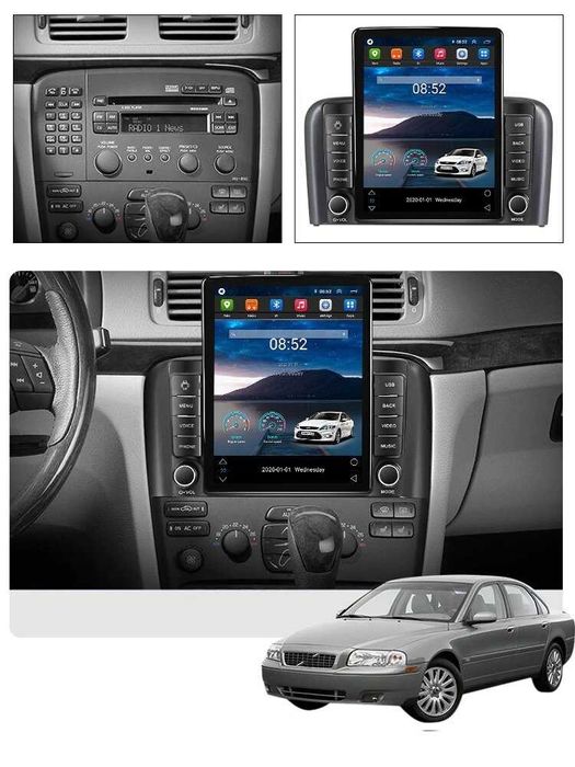Navigatie Volvo S80 din 1998 - 2006 Ecran TESLA 9.7 inch 4GB RAM