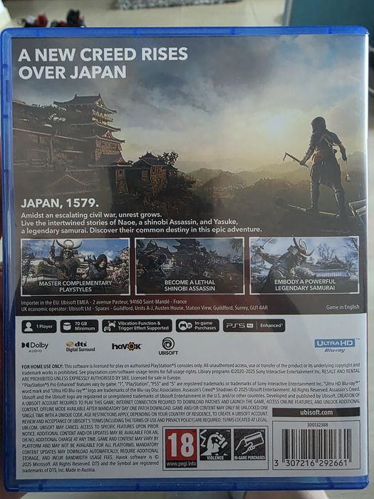 Assassin's creed Shadows - PS5