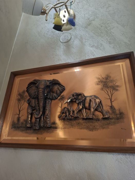 3Д картина  слончета