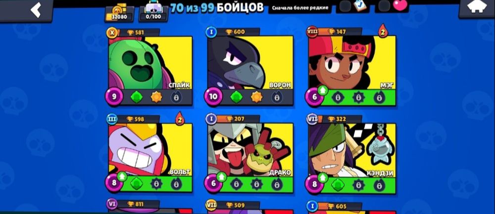 Продаем аккаунт в бравл Старс