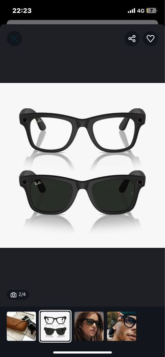 Ray-Ban умные очки продается срочно!