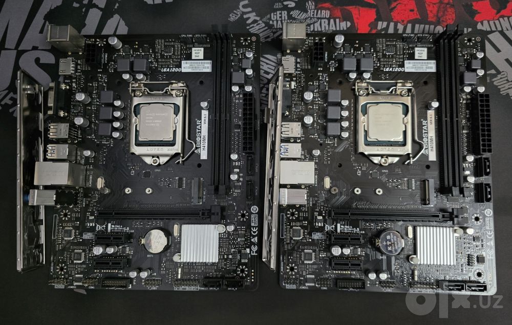 Материнская плата BIOSTAR H410MH Процессор Pentium g6400 gold
