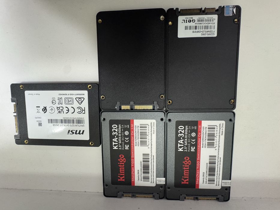 SSD почти новые 240gb 256gb