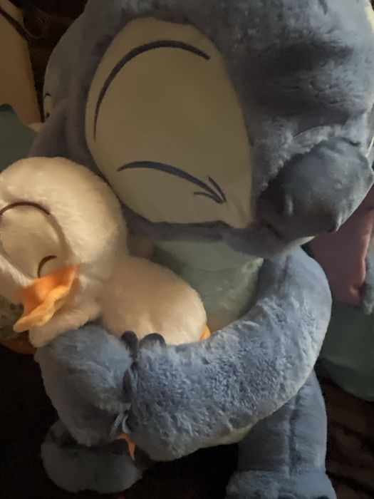 Большой мягкий Стич с уточкой