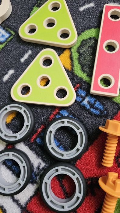 Jucarie lemn Hape - set de constructie lemn