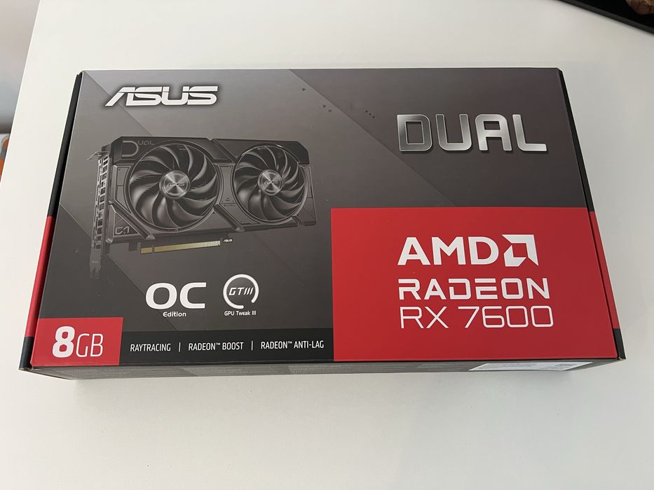 Placa Video Asus Dual Radeon RX7600 OC 8GB