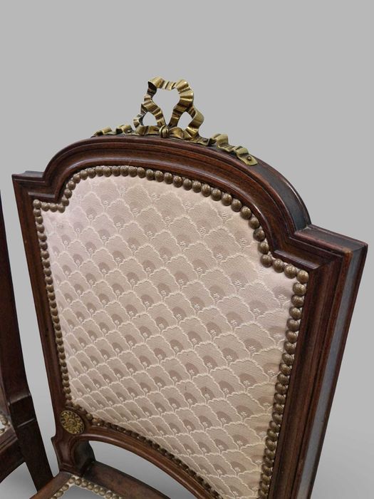 6 броя трапезни махагонови столове