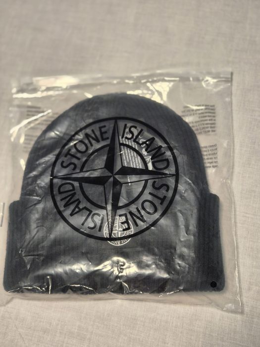 Căciula Stone Island, culoare neagră, Unisex