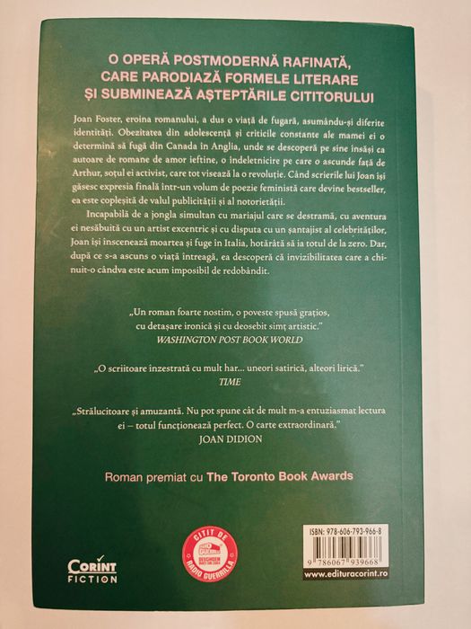Femeia-oracol – Margaret Atwood | Roman premiat, Corint Fiction