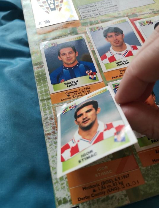 Panini set nelipit complet și Album gol Anglia 96 England 1996 euro