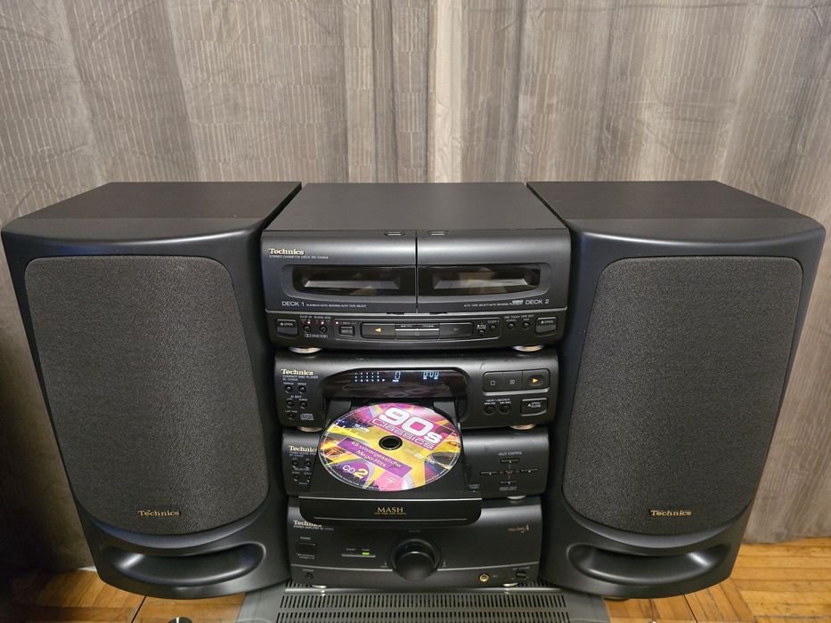 Linie Technics SC-CH404 Vintage Hi-Fi System - Sunet Puternic, CD, Deck Dublu, Tuner