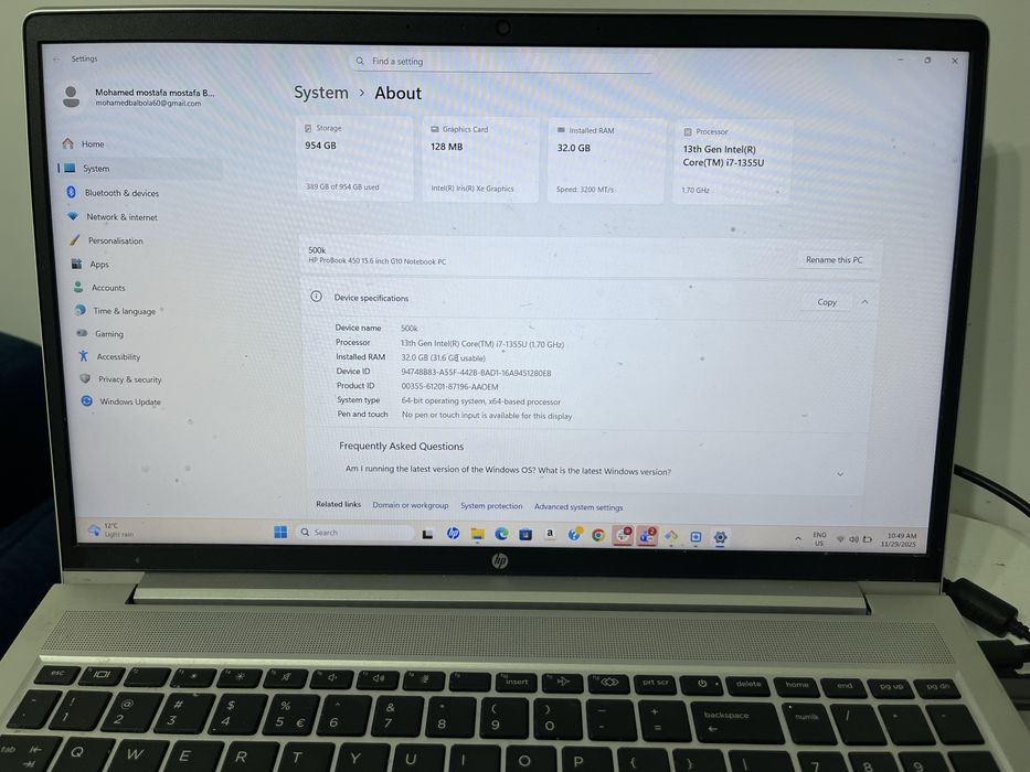 HP ProBook 450 15.6 inch G10 Notebook PC