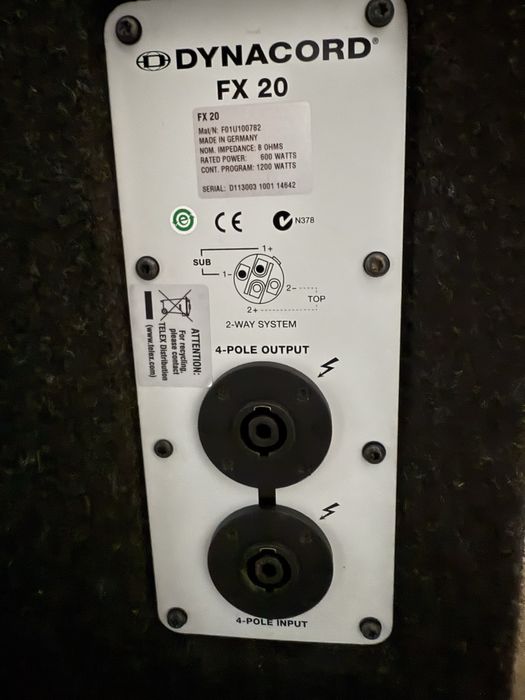 Vand basi dynacord FX20 ( XA2 - D11 )