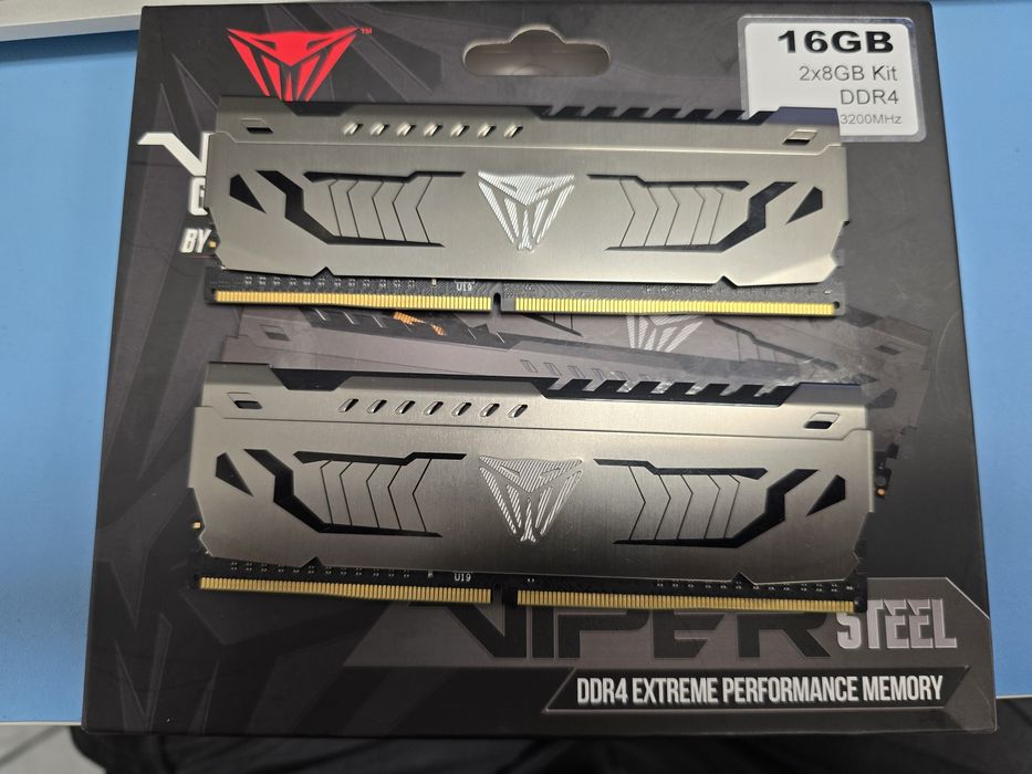 Patriot Viper Steel DDR4 RAM 16GB (2x8) 3200MHz CL-15