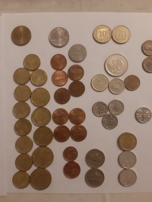 Colecții monede internaționale – Forint, Euro, România, UK – 1000 lei