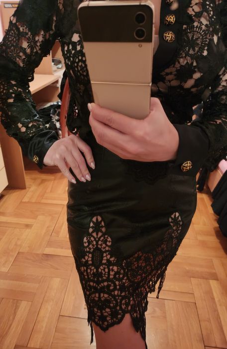 Уникален Сет,дантела и кожа от RE design by Radina Encheva