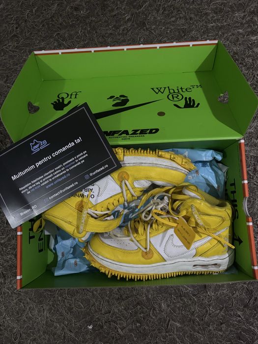 Nike air force x Off White Yellow