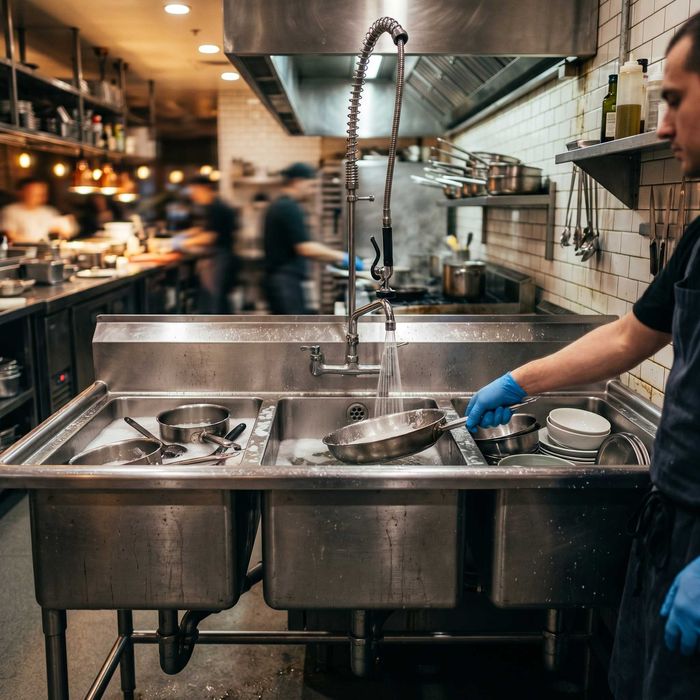 Ванна моечная 3-секционная / Nerjaveyka moyka 3-talik — XaaN Steel