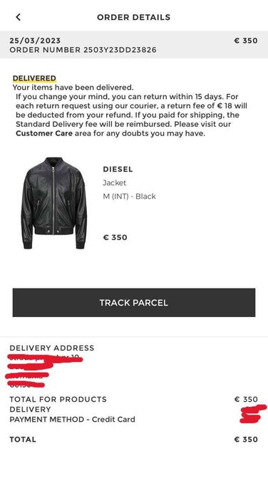 Geaca Piele Diesel Bomber – Marimea M – Stare Impecabila