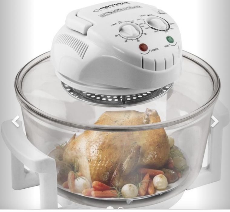 cuptor cu convecție halogen si friteuza 2 n 1, model Comet JL-9501 TU,1260W