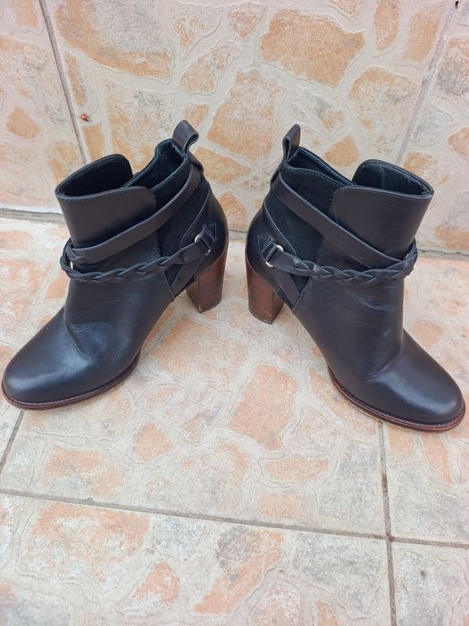 Botine piele Massimo Dutti măr 40