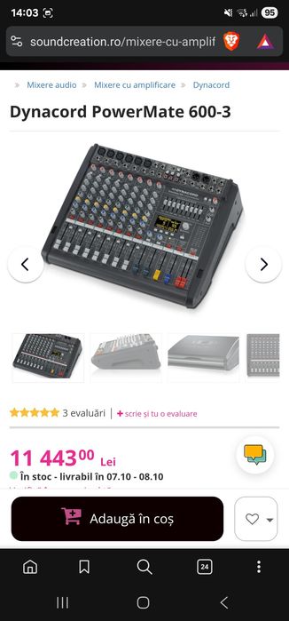 Vand sistem audio complet DJ/Lautari