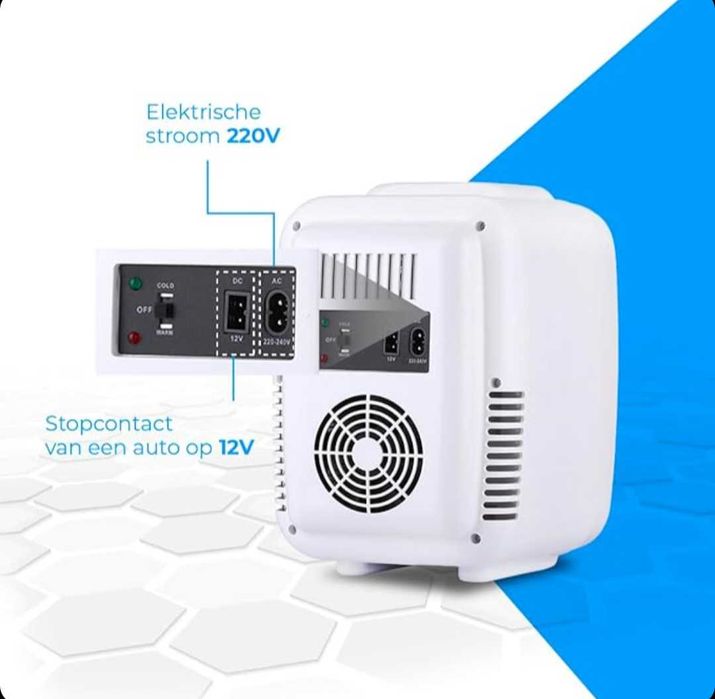 NK НОВ Мини хладилник преносим капацитет 4 литра 12V-220V