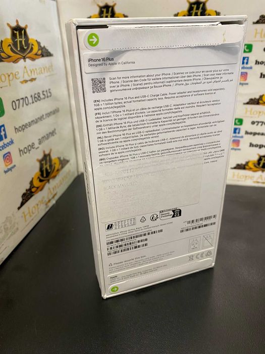 Hope Amanet P3 Iphone 16 Plus / 128 gb / NOU / Neactivat