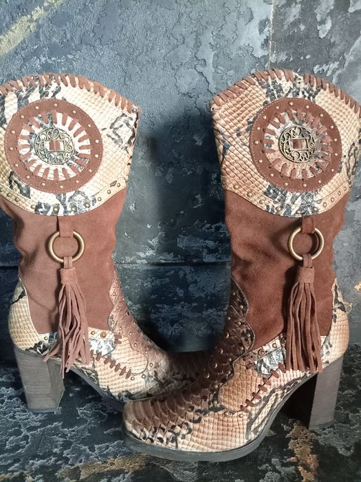 Женские Сапоги 40 размер Кожа