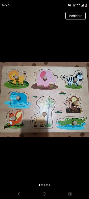 Lot puzzle-uri din lemn impecabile