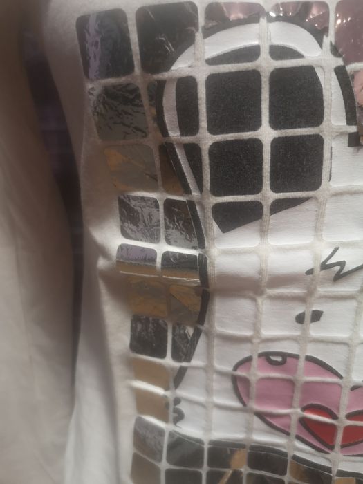Bluza alba dama cu insertii argintii