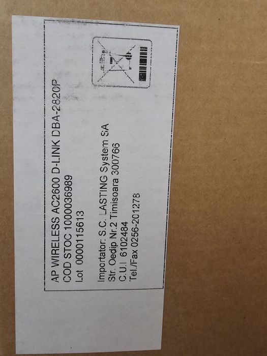 Access Point Nou D-Link DBA-2820P AC2600 – Sigilat, PoE, MU-MIMO, Clou