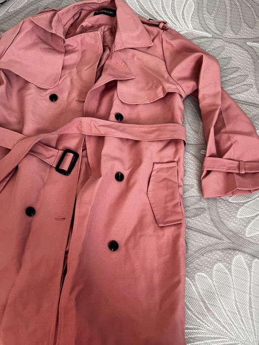 Плащ весна , цвет пудра