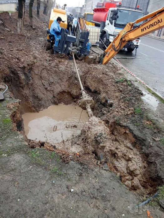 гнб бурение прокол под асфальтом труба