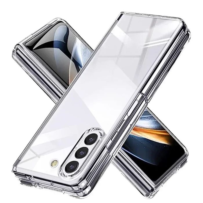 Samsung Z FOLD 2 3 4 5 6 Husa Hard Case Plastic Semi Clear Fata Spate